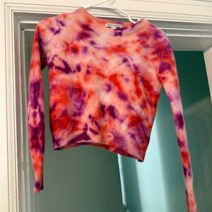 Purple and Pink Cashmere Sweater
